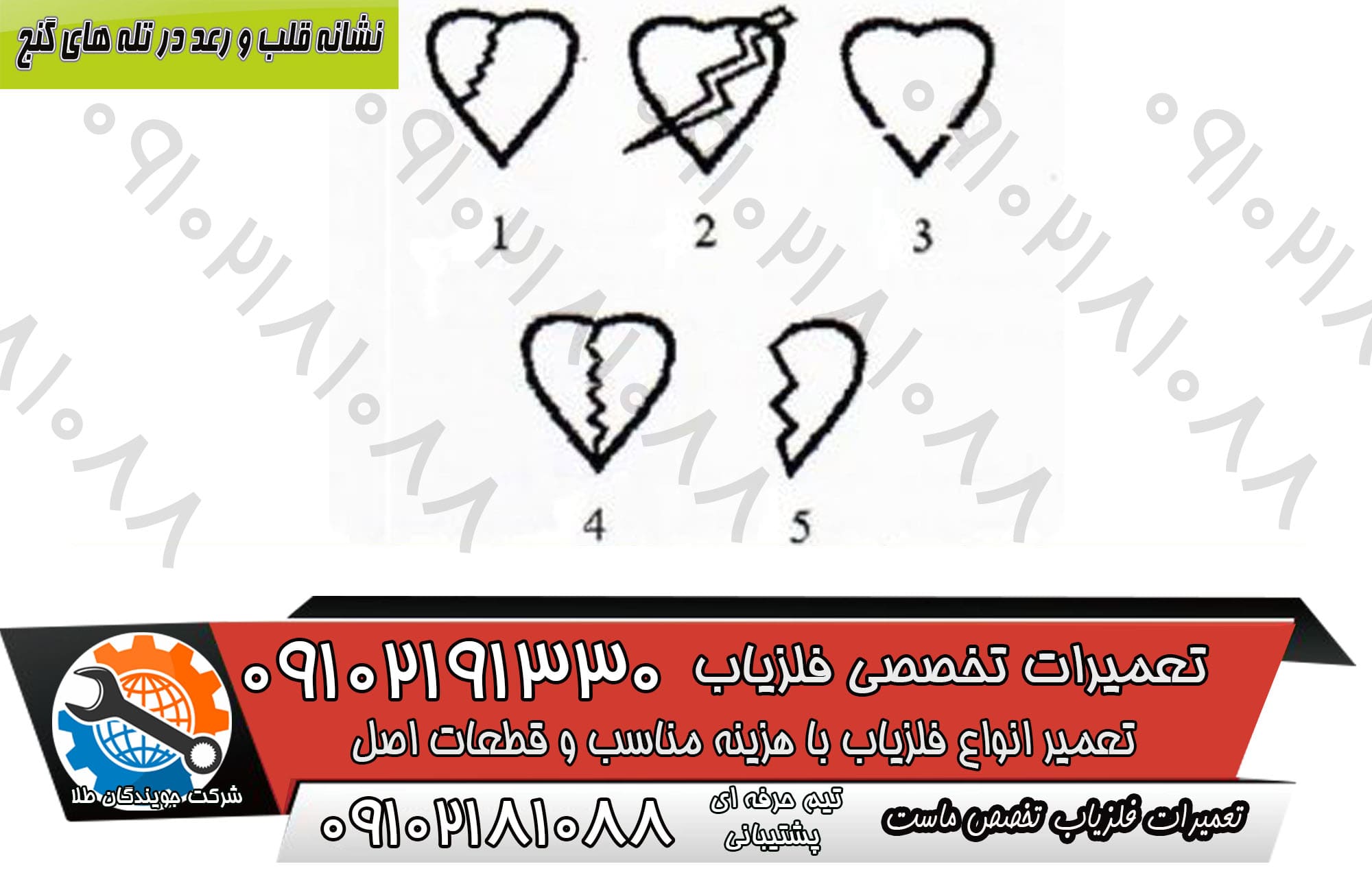 نشانه قلب و رعد در تله های گنج